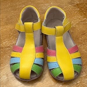 Livie and Luca x Matilda Jane pastel rainbow sandals Sz 9